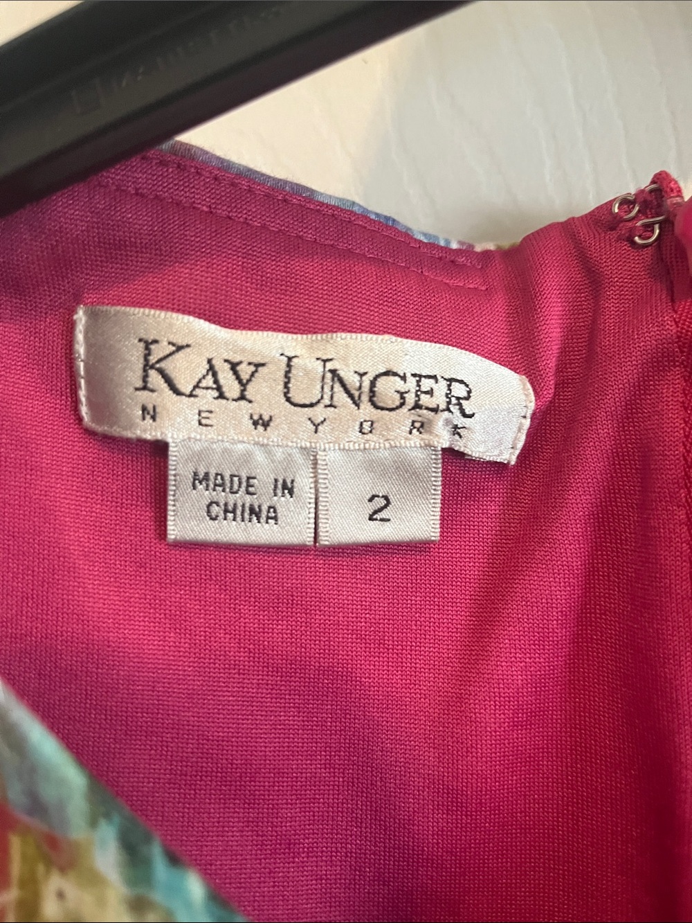 Kay Unger Floral Cotton Sheath Dress - Picture 4 of 5